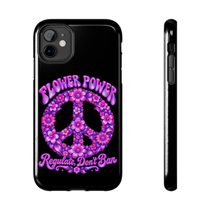 Flower Power Peace Sign Phone Case