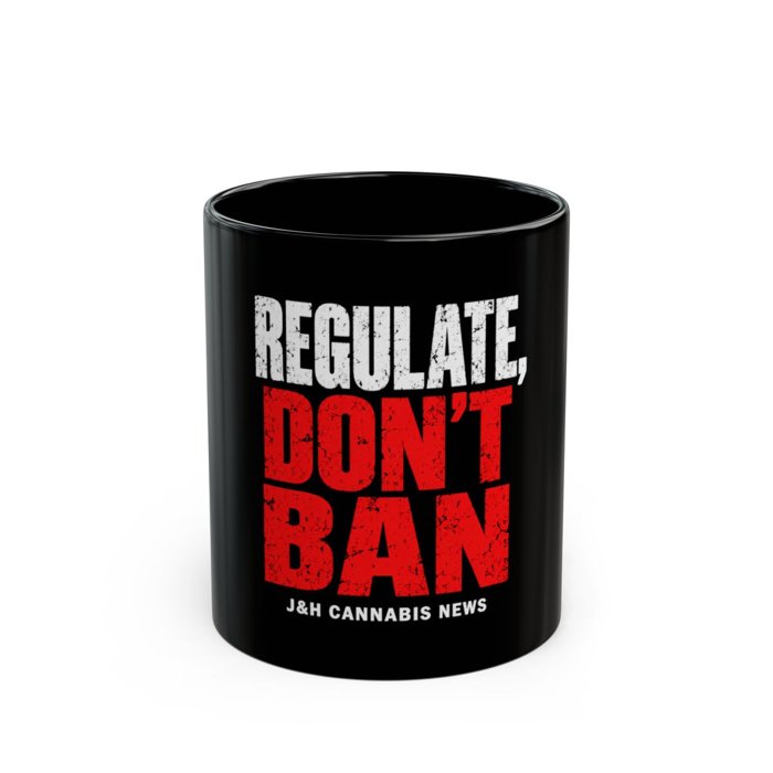 Regulate, Don't Ban Black Mug