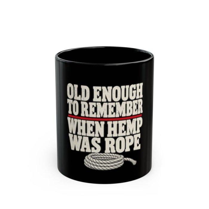 Old Enough to Remember Black Mug