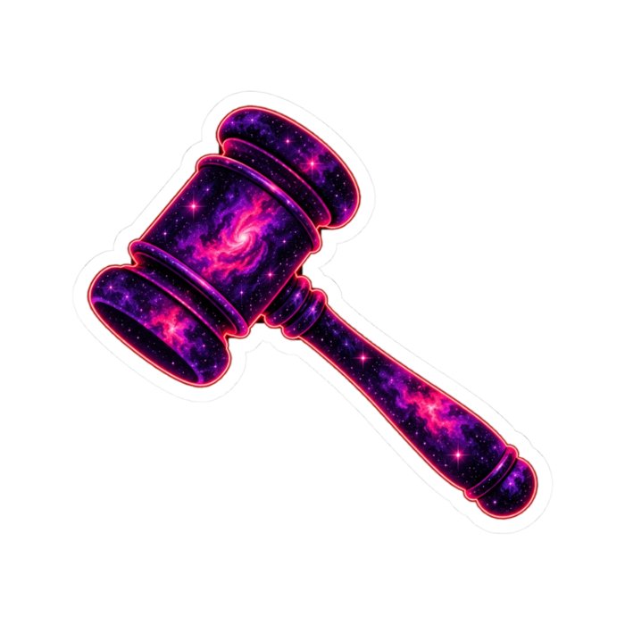 Galaxy Gavel Sticker