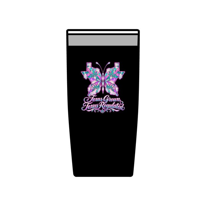 Texas Grown Texas Regulated Butterfly 20oz Tumbler